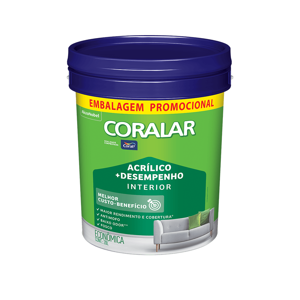 Tinta Coralar Desempenho Gelo 20LT - Coral