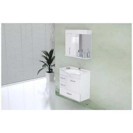 Gabinete Suspenso Viena Branco 59Cm - A.J Rorato