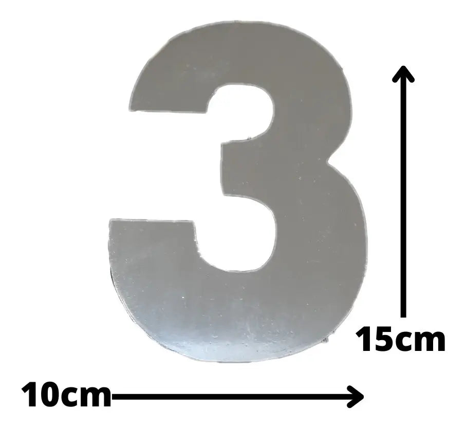Algarismo número 3 15cm - Requinte