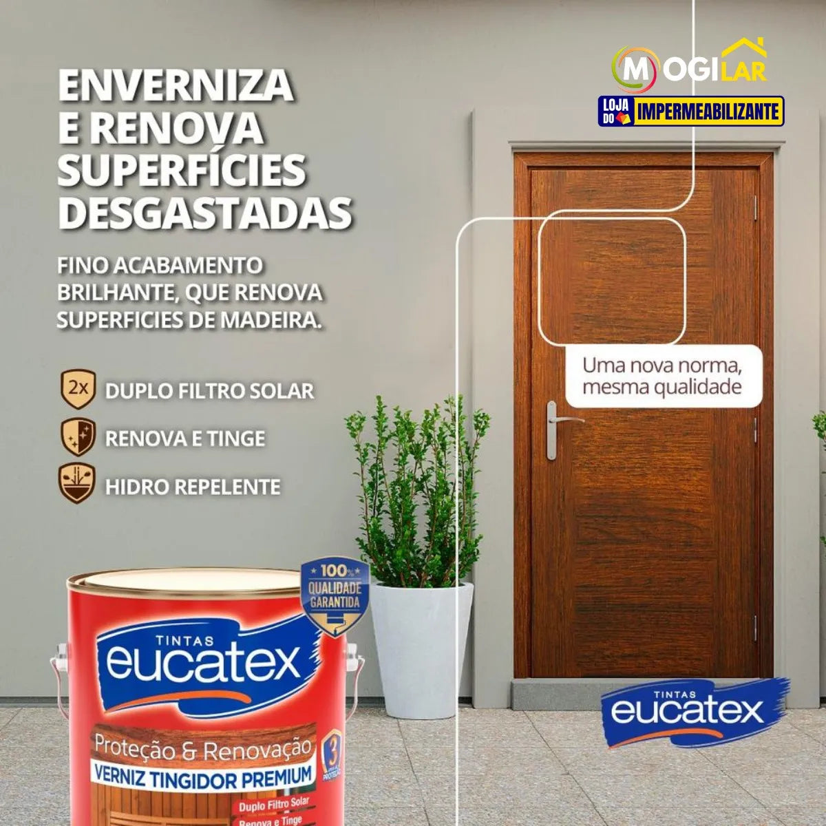 Verniz Tingidor Imbuia 1/4 - Eucatex