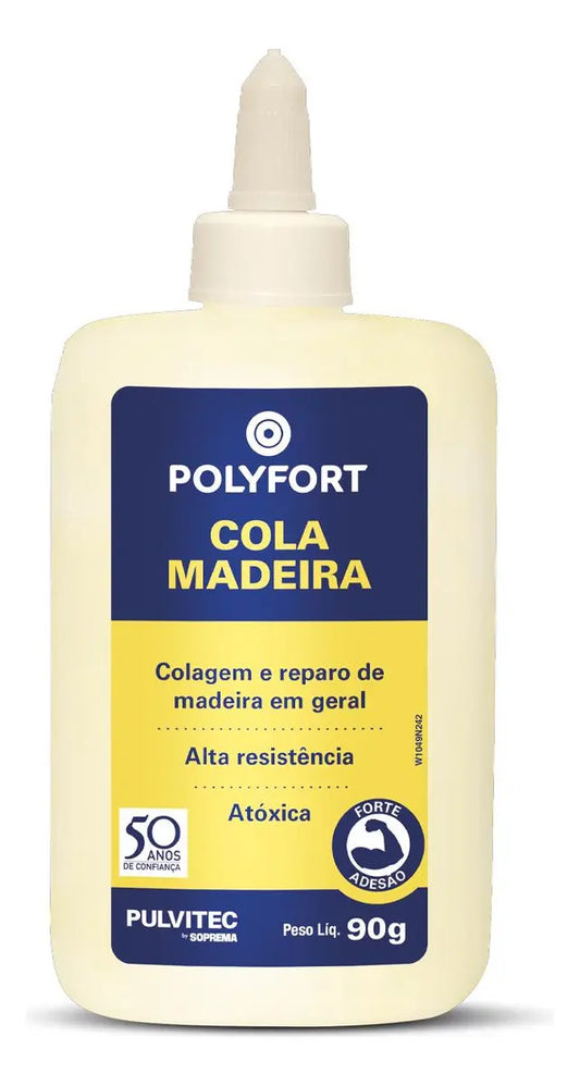 Adesivo Cola Madeira Polyfort 90 Grs - Pulvitec