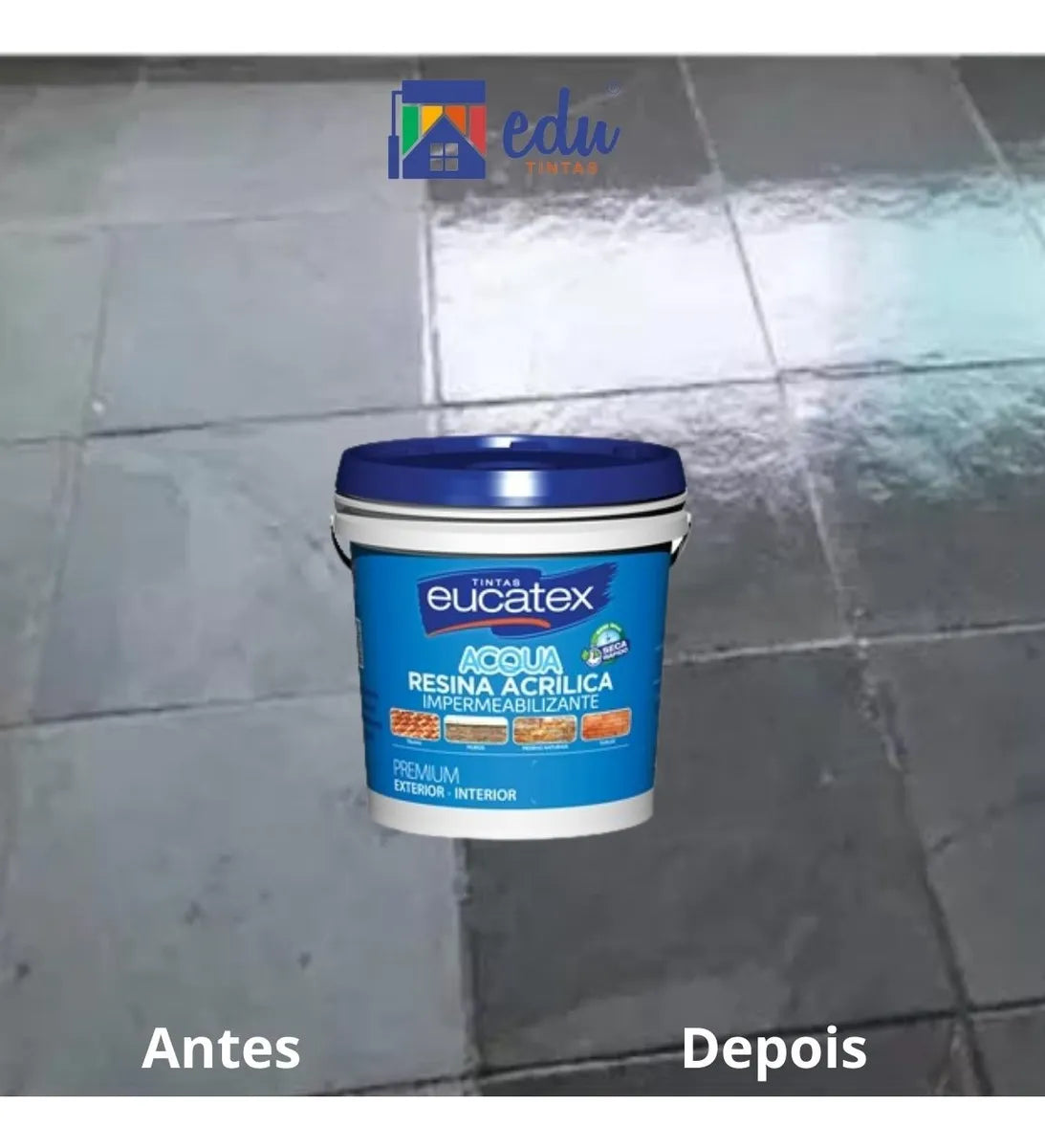 Resina Acrílica Base De Água 3,600 LT Incolor - Eucatex