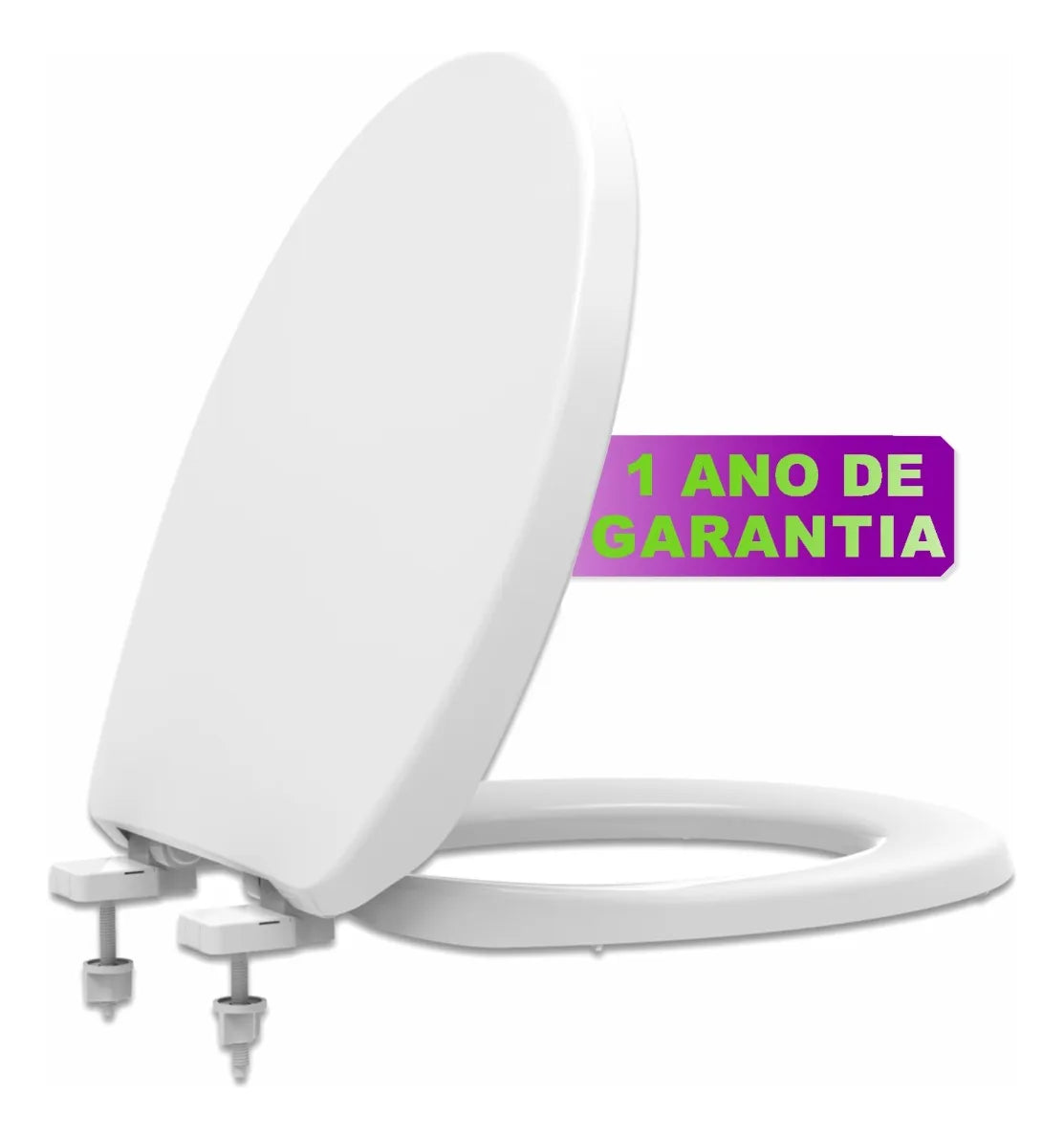 Assento Sanitário Uiversal Solution PP Soft Close Branco - Tupan