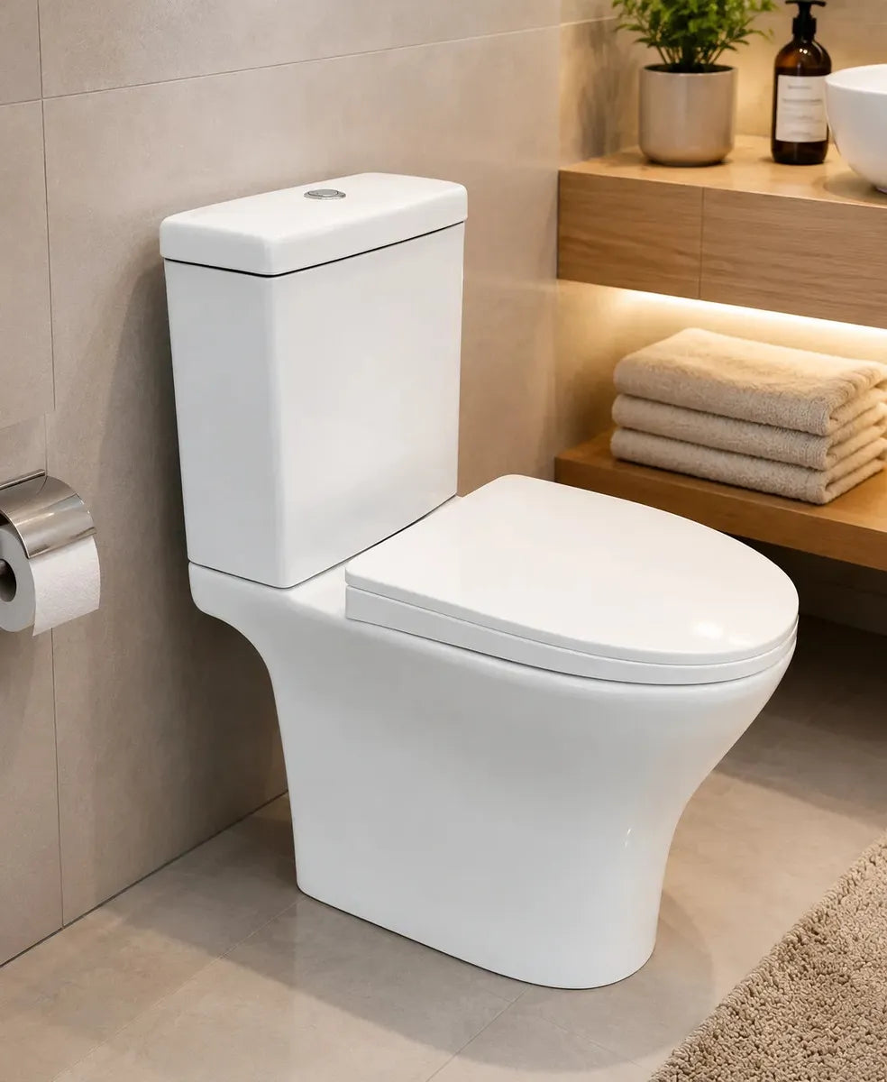 Combo Bacia e Caixa Acoplada Branco Com Acessorios 3/6LT VLH66 - Home Fort