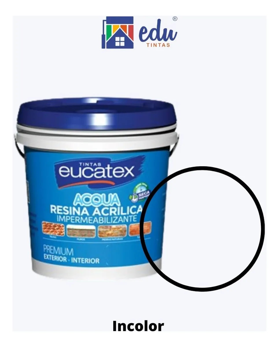 Resina Acrílica Base De Água 3,600 LT Incolor - Eucatex