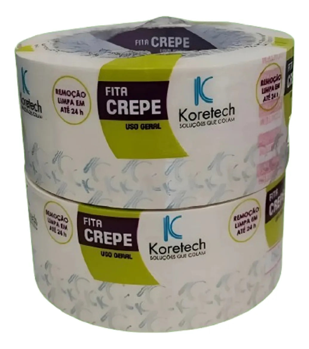Fita Crepe 48MM X 45MT Com 2 Unidades -  Koretech