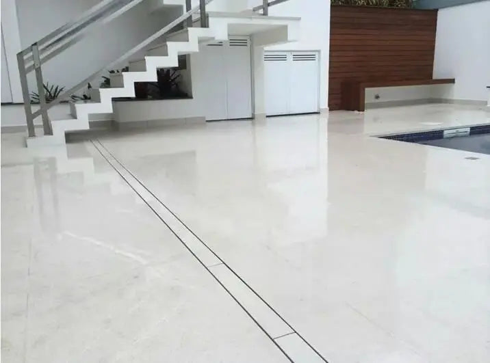 Ralo Invisivel Linear Oculto Sifonado 5X50CM Branco 2062 - Estrela