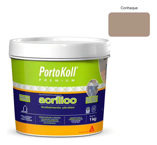 Rejunte Acrílico Conhaque 1 Kg - Portokoll