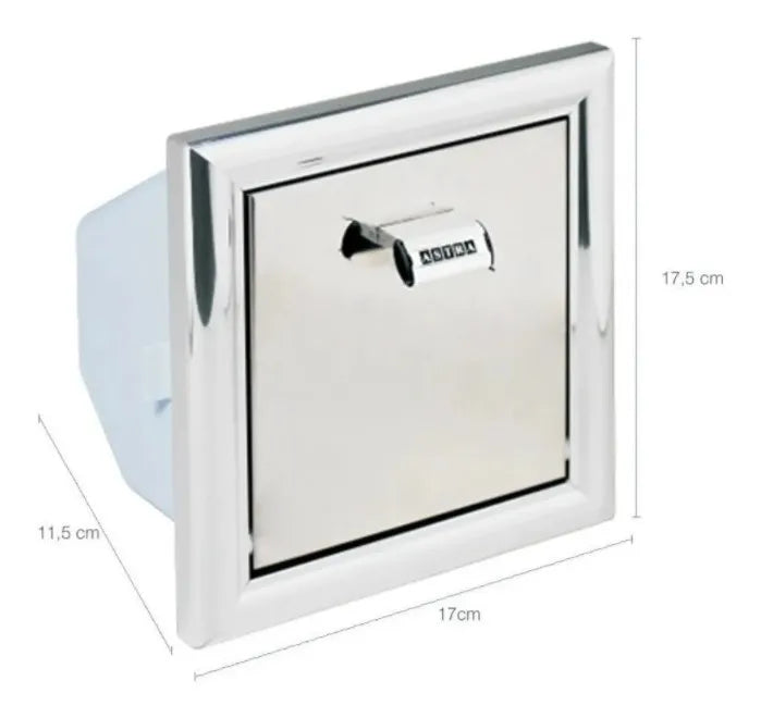 Papeleira Embutir 17X17X11 LB2 - Astra