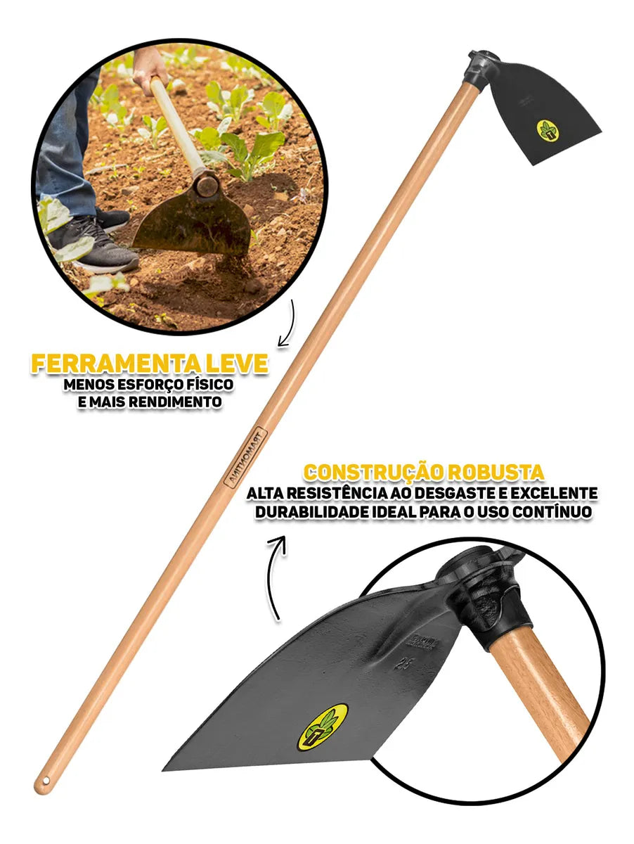 Enxada 2.5 Larga Com Cabo 145CM - Tramontina
