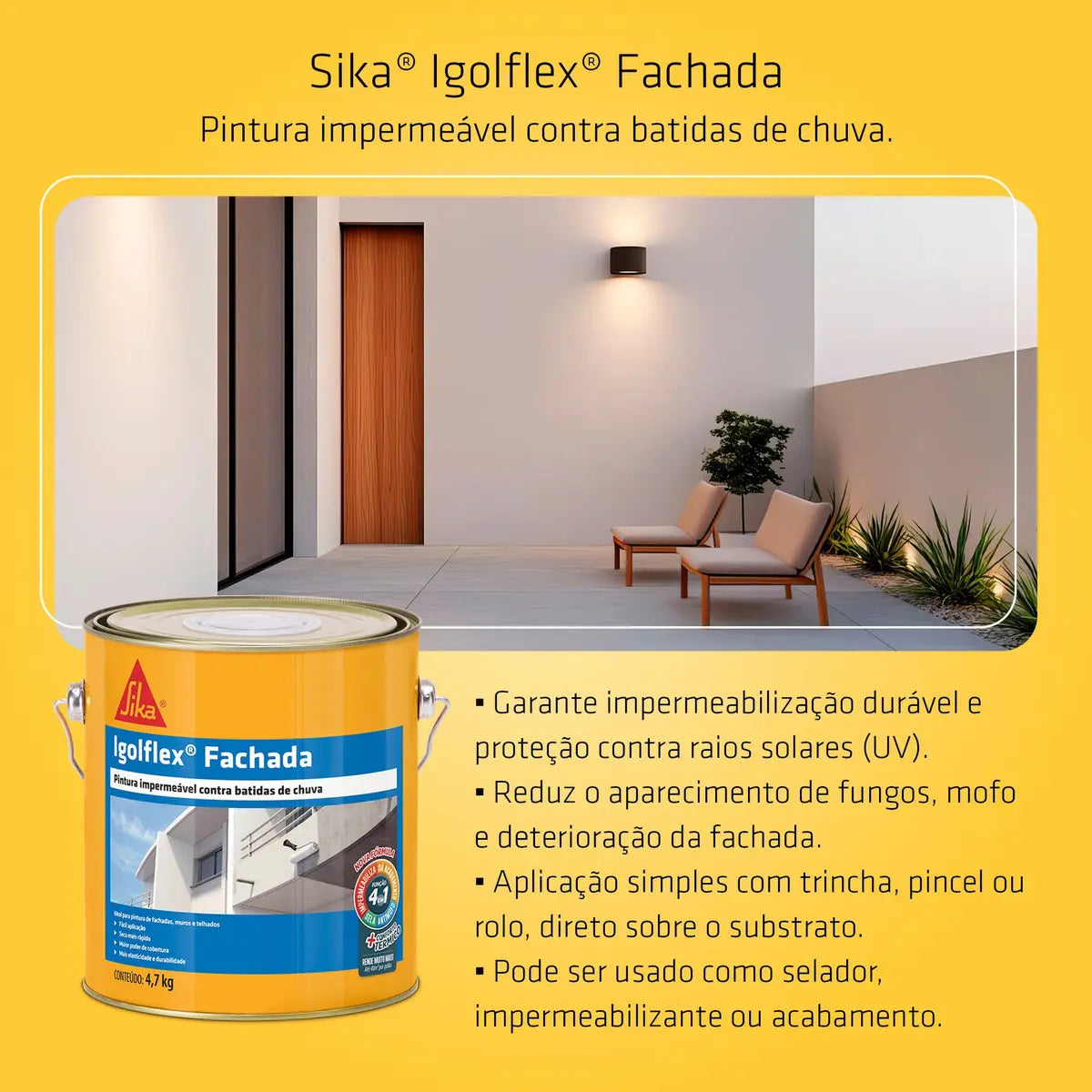 Sika Igoflex Fachada Lata 20 KG Branco - Sika