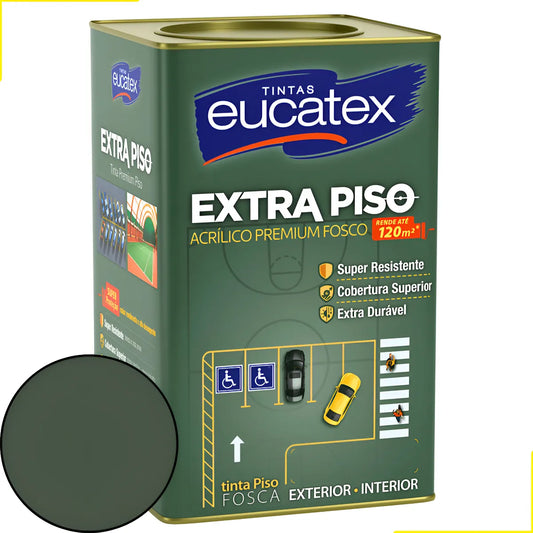 Tinta Acrílica Para Piso 18L Cinza Escuro - Eucatex