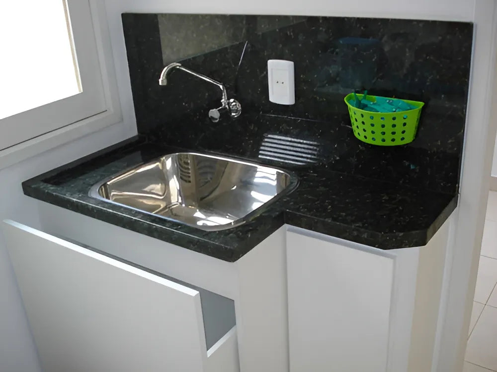 Tanque Inox Aço 304 Sobrepor Sem Fixação 40X40 22 Litros - Tecnocuba