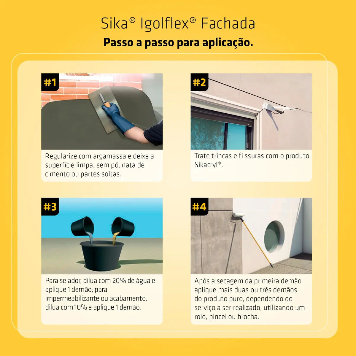 Sika Igoflex Fachada Lata 20 KG Branco - Sika