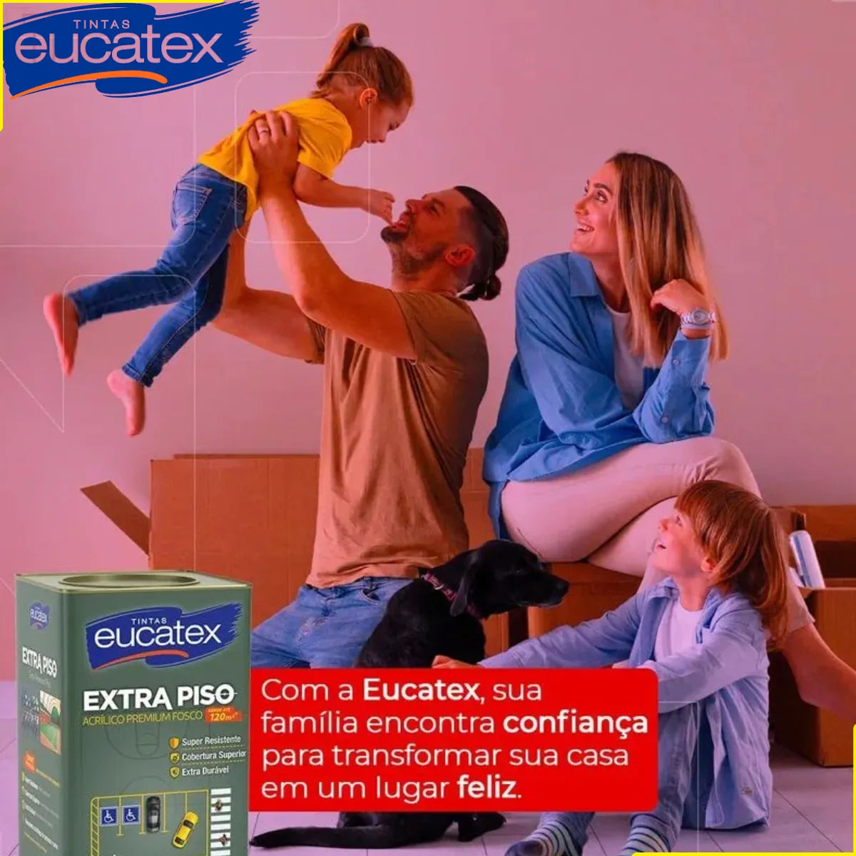 Tinta Acrílica Para Piso 18L Concreto - Eucatex