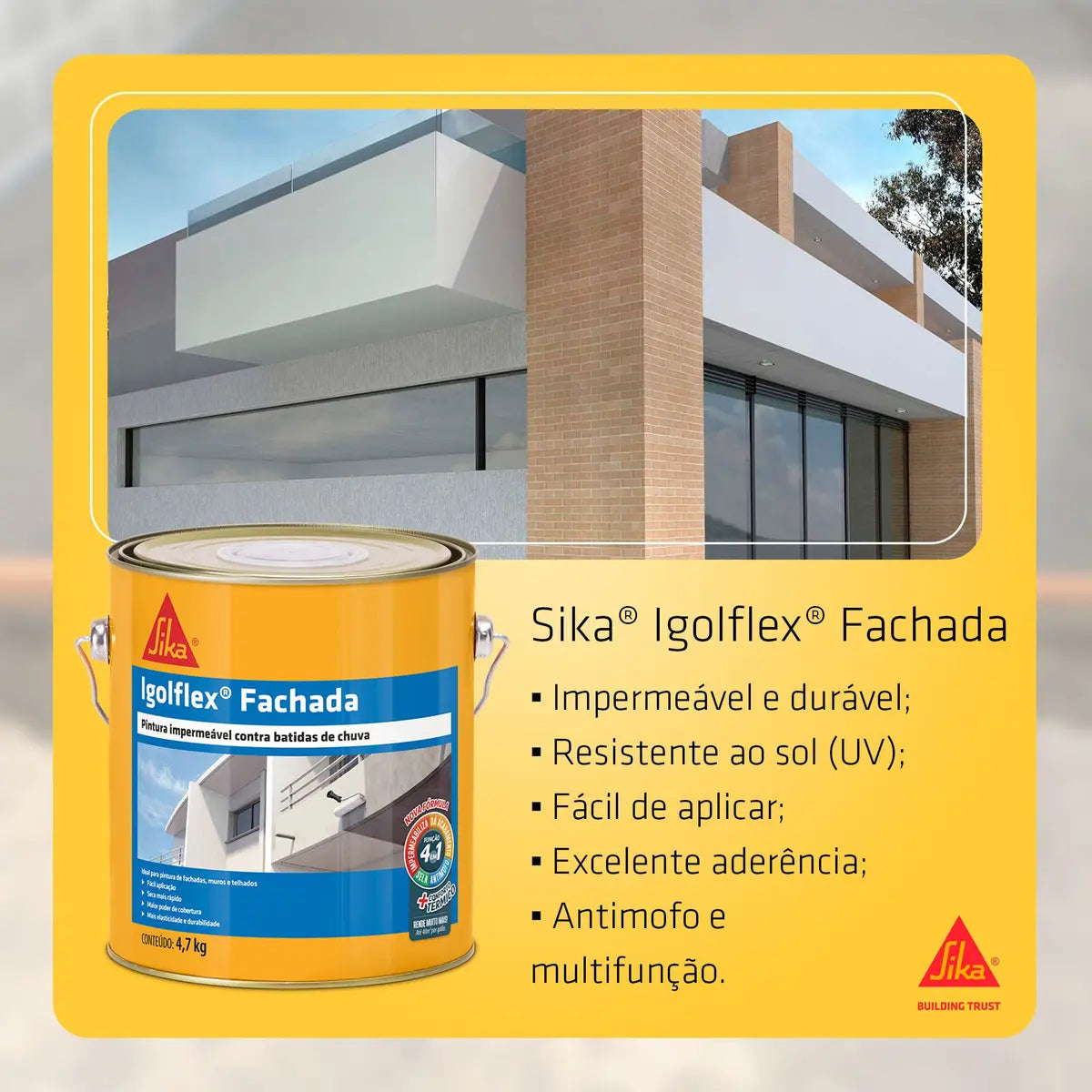 Sika Igoflex Fachada Lata 20 KG Branco - Sika