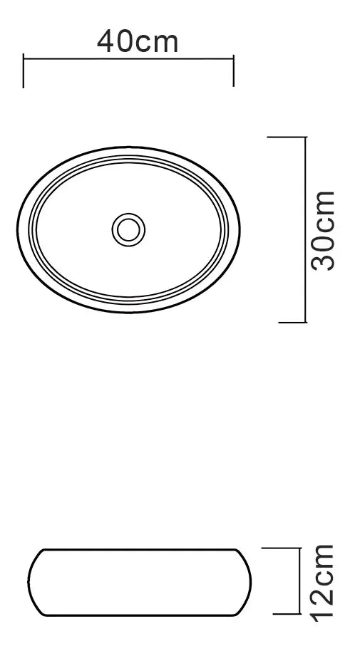 Cuba Apoio Oval 47X33 Palha ICA 21 - Icasa