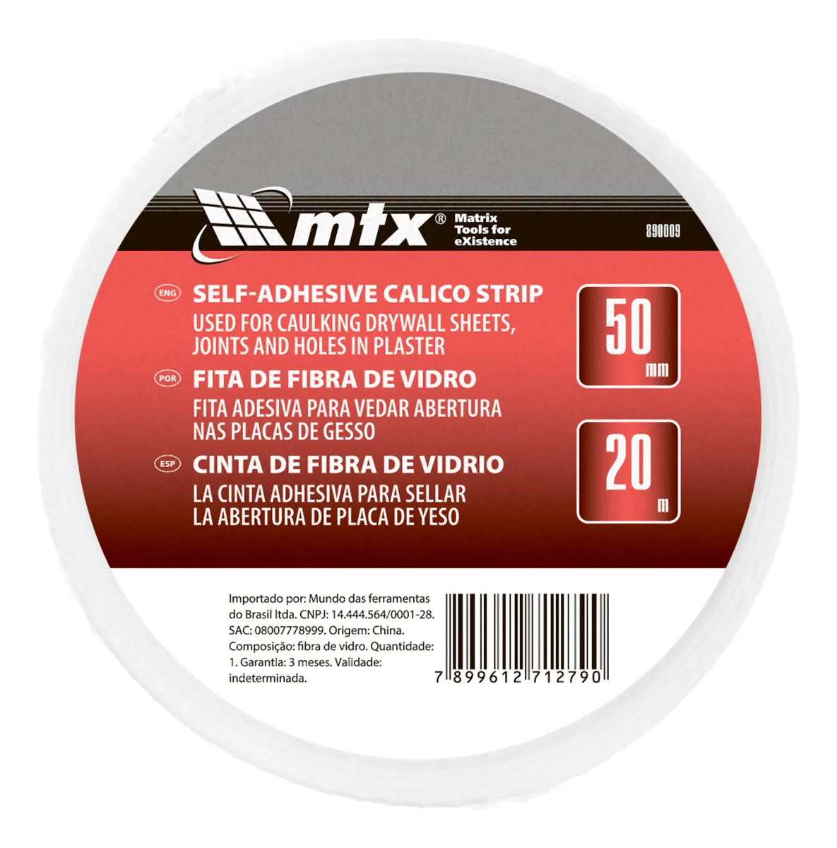 Fita Telada Para Reparos 50MMX20M -  MTX