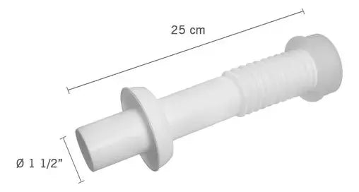 Tubo De Ligação Sanfonado Vaso Sanitário Branco - Astra