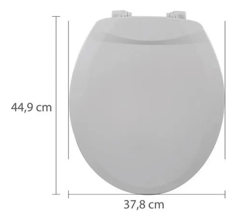 Assento Simples Oval Universal Branco - Viqua