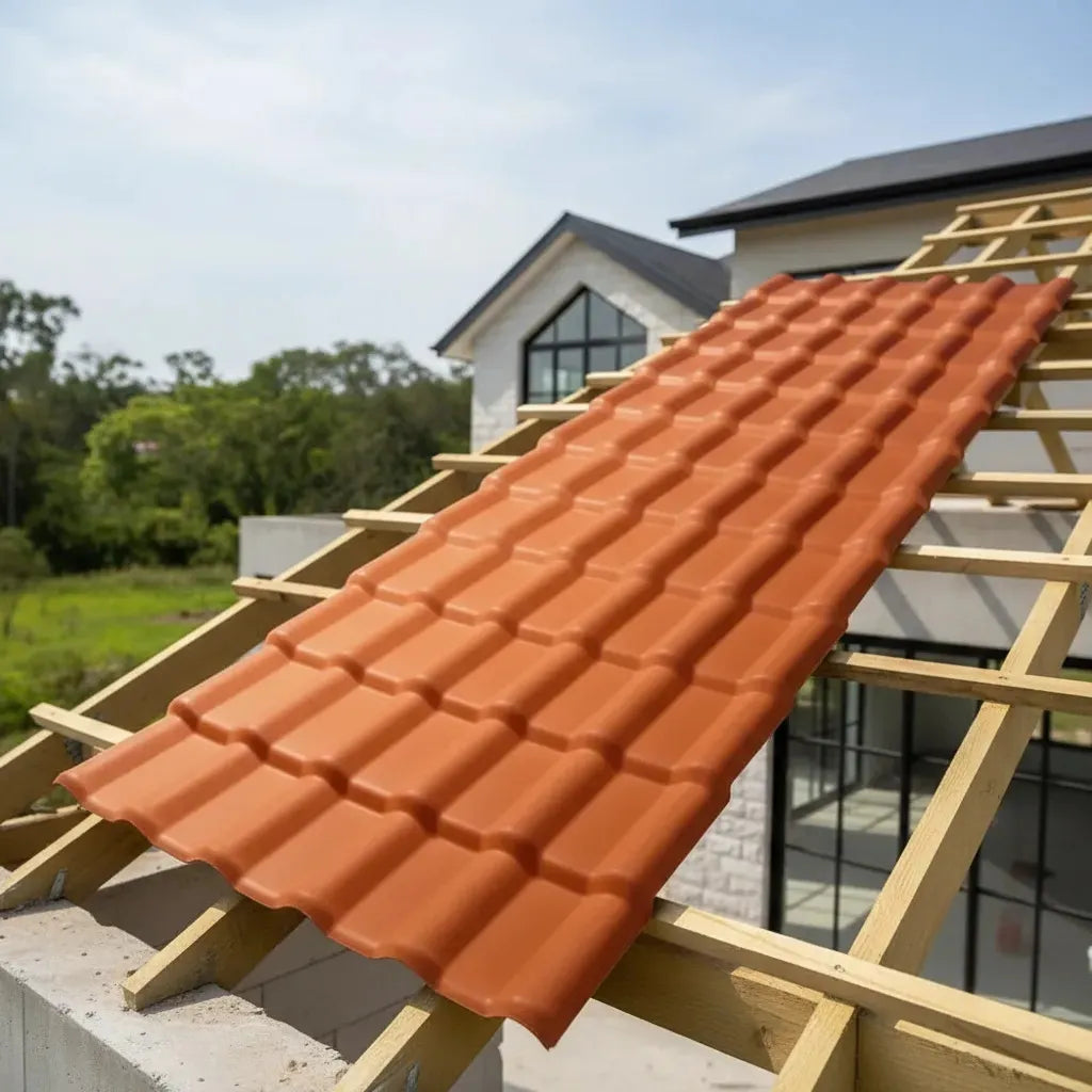 Telha Colonial 6 Ondas Plan  1,98X0,88 Terra Cota - Afort