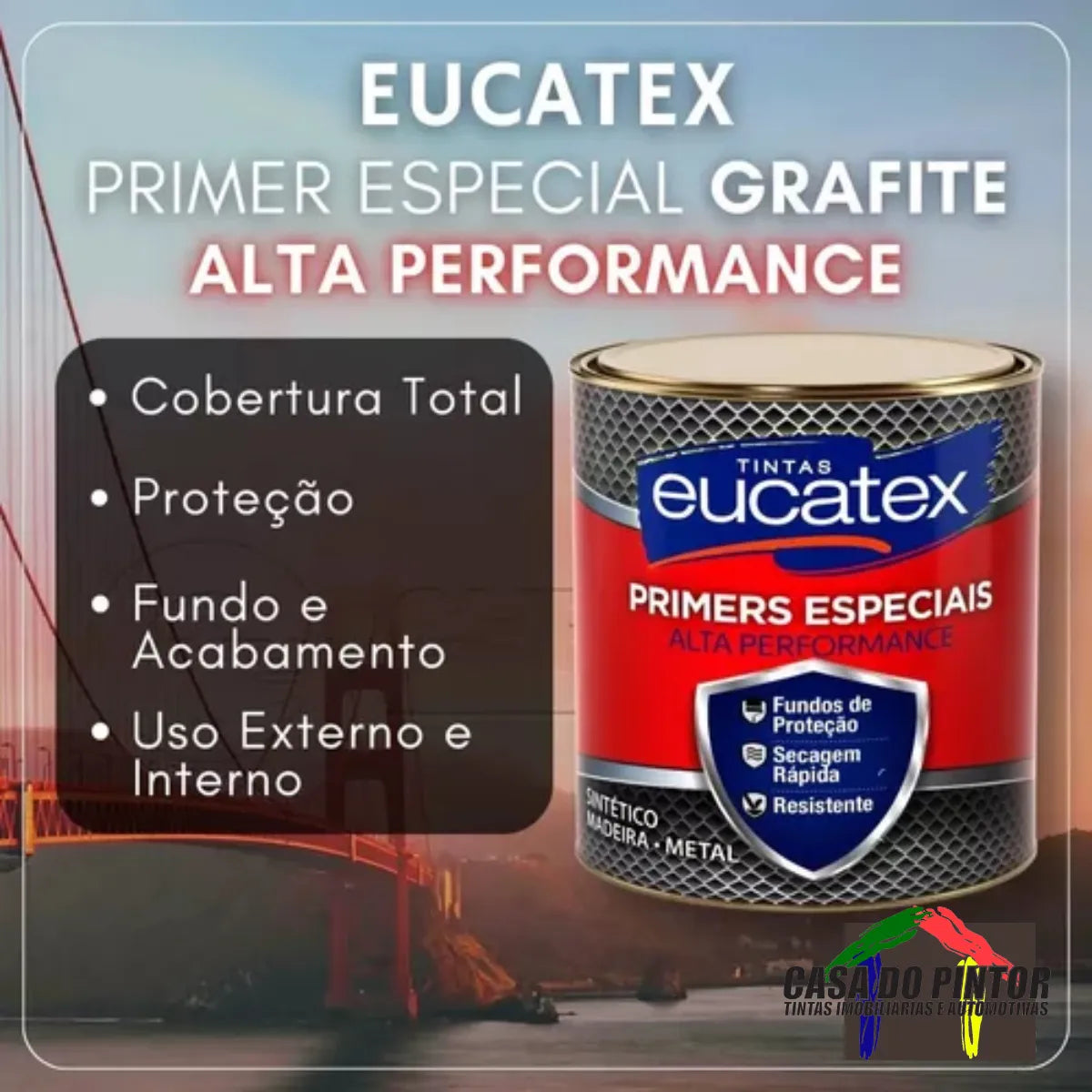 Tinta Fundo 3,6L Grafite Claro - Eucatex