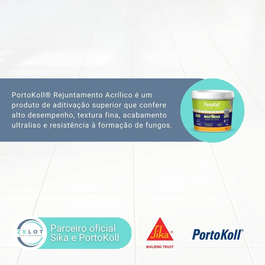 Rejunte Acrílico Areia 1 Kg - Portokoll
