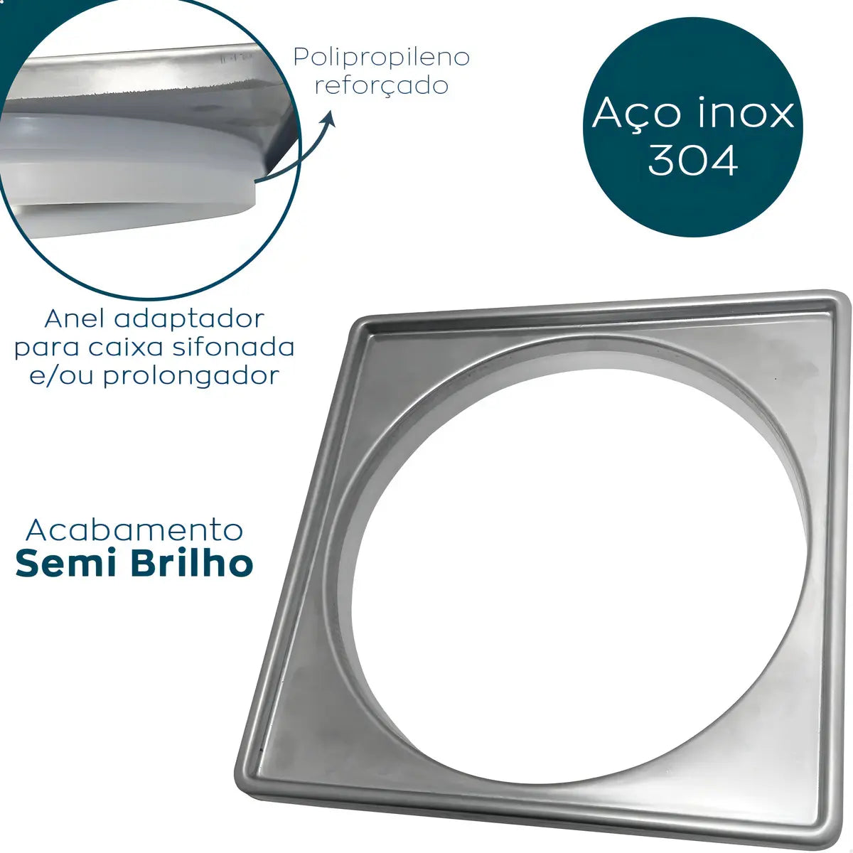 Porta Grelha 10X10 Inox - Flvx