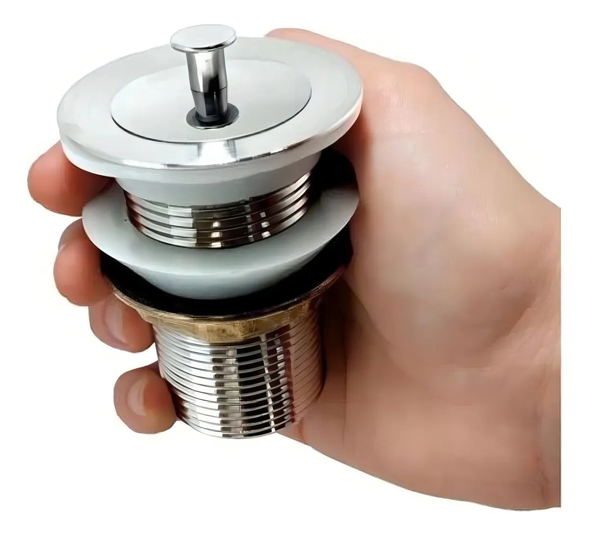 Valvula Para Lavatorio Universal 11/4 Plastico + Inox - FLVX