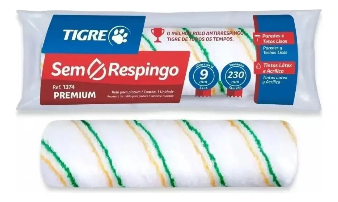 Kit Para Pintura 1374 Com 3 Rolos - Tigre