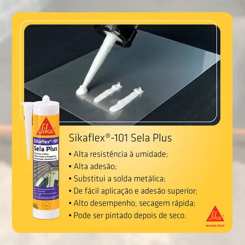 Selante Flexível Sikaflex 101 Sela Plus Cinza 250ML - Sika