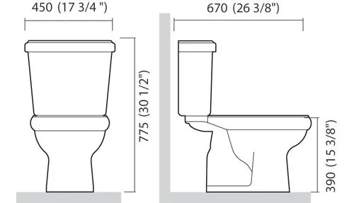 Conjunto Bacia Para Caixa e Caixa Acoplada Sabatini Branca - Iacsa