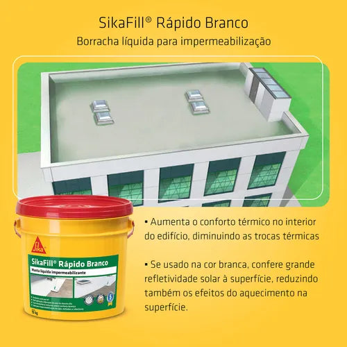 Sikafill Rapido Branco 15 KG - Sika