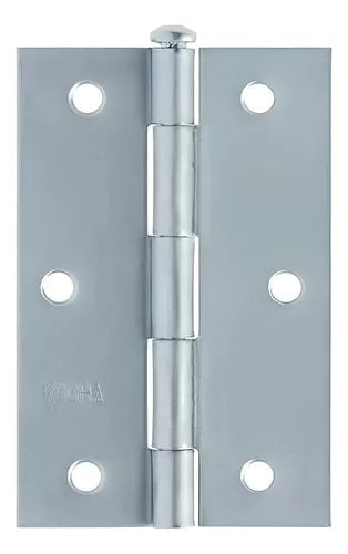 Dobradiça Galvonizada FG 3 Para Porta 3 Peças - Rocha