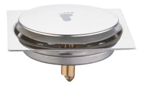 Ralo Inox Click 15X15 CM Cromado - FLVX