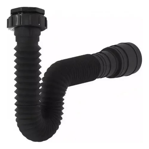 Sifão Sanfonado Universal Preto SSUM3 - Astra