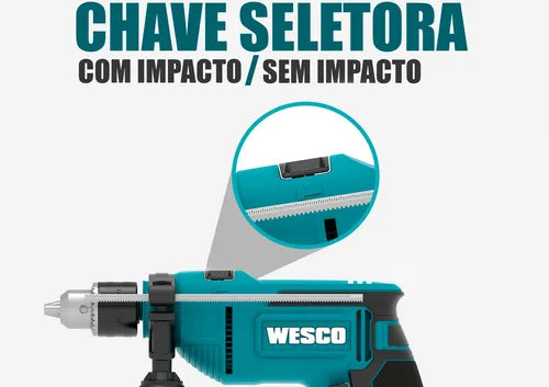 Furadeira Impacto 13MM 800W 127V WS 3179U - Wesco