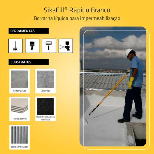 Sikafill Rapido Branco 15 KG - Sika