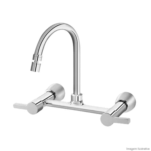 Misturador Para Cozinha Parede Bica Alta 1/ E 3/4 Chess - Docol