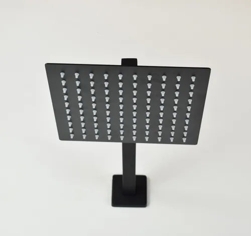 Chueveiro Black Slim 20X20CM Haste Curvada CHBLA-20CRV - FLVX