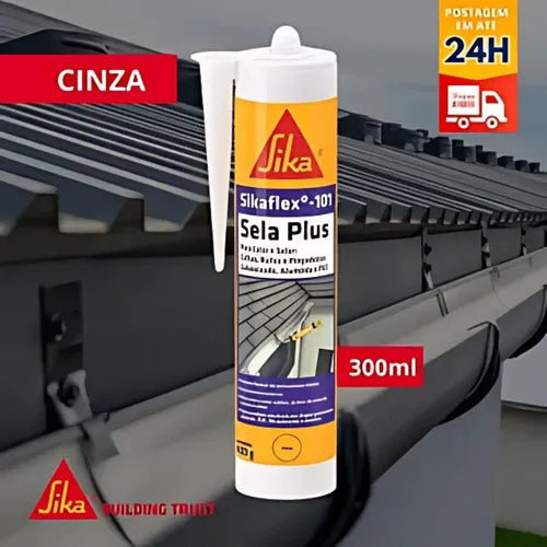 Selante Flexível Sikaflex 101 Sela Plus Cinza 250ML - Sika