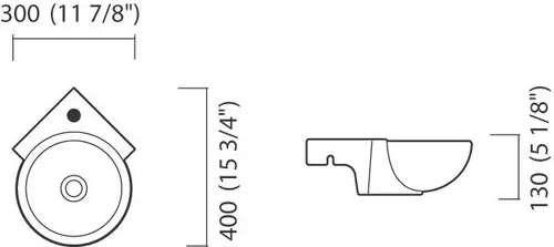 Lavatório Canto 30CM Branco IL 4 - Icasa