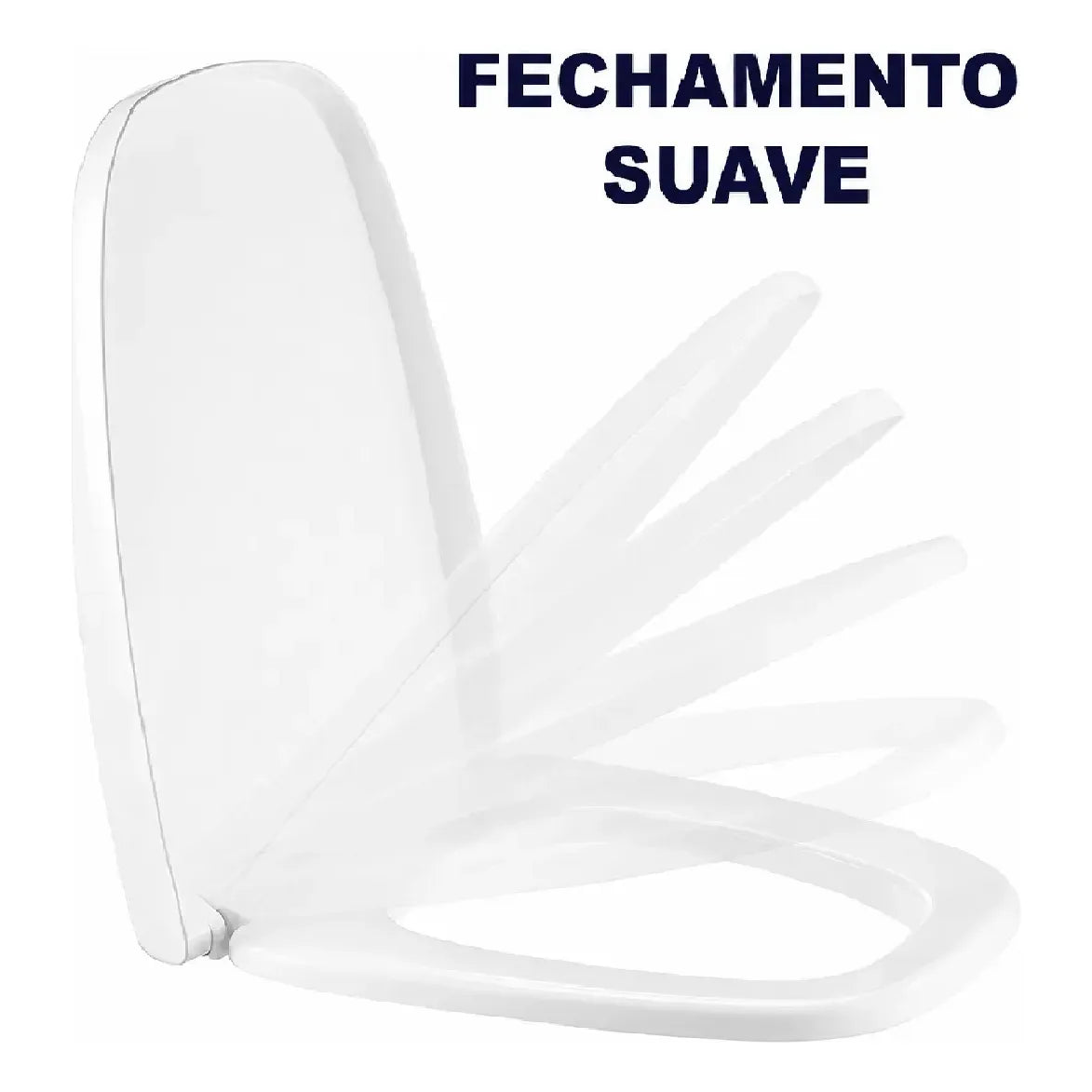 Assento Sanitário PP F. Suave Thema Branco AT4064-2 - Atlas