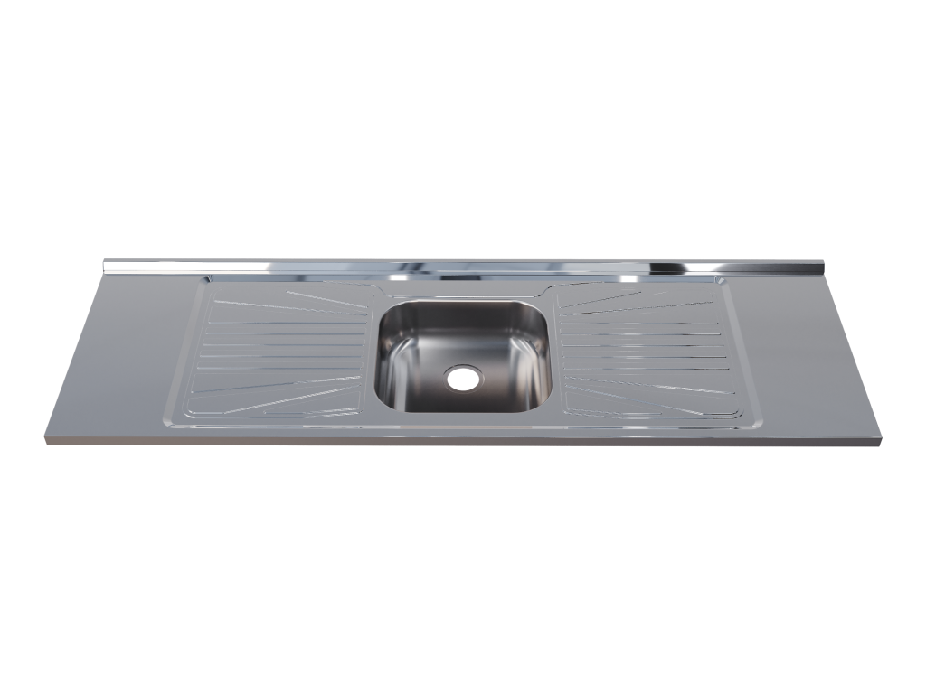 Pia Aço Inox 160X52 Concretada - Fabrinox