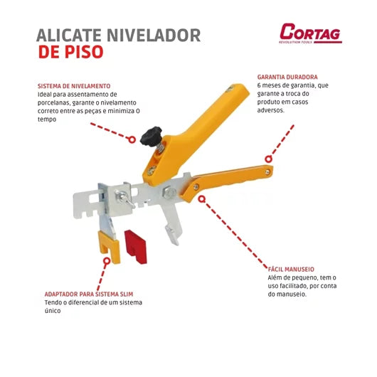 Alicate Nivelador De Piso 60695 - Cortag