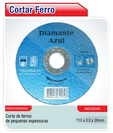 Disco Maquita Diamantado Cortat para Ferro 179 - Gran Disco