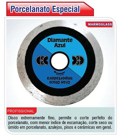 Disco Maquita Diamantado para Porcelanato 110MM 73 - Gran Disco