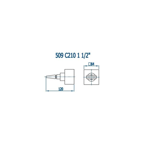 Acabamento para Registro 1.1/2  C210  Dourado - Fani