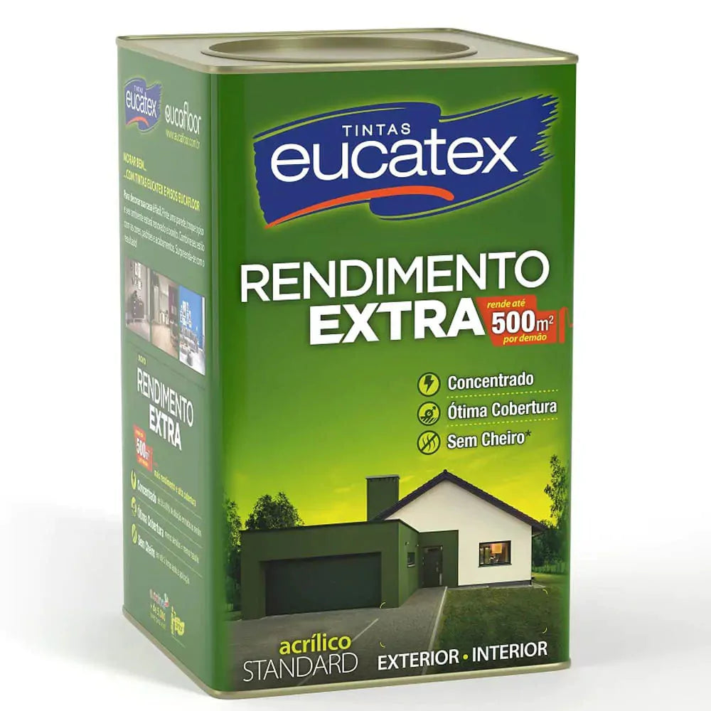 Tinta Acrílica Rendimento Extra 18L Branco - Eucatex