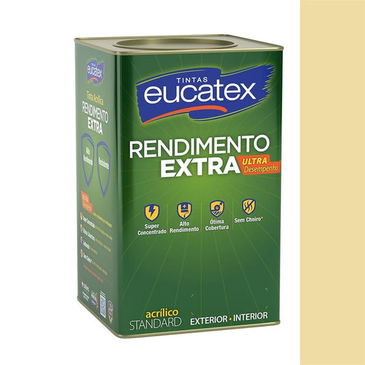 Tinta Acrílica Rendimento Extra 18L Marfim - Eucatex